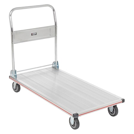 Global Industrial Folding Platform Truck, Aluminum, 48 x 24, 600 Lb. Capacity 241579